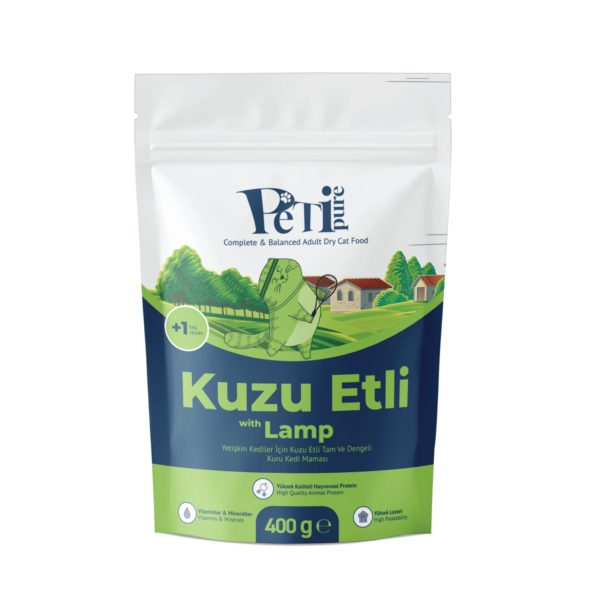 Petipure Kuzu Etli Yetişkin Kuru Kedi Maması