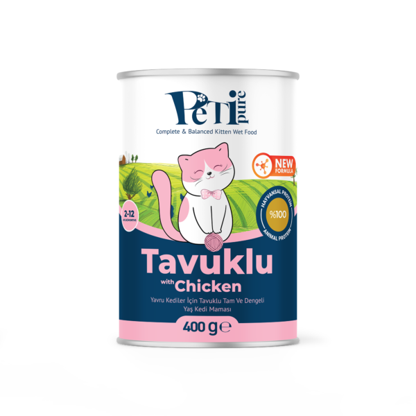 Petipure Jöle İçinde Tavuklu  Tam ve Dengeli Yaş Yavru Kedi Maması