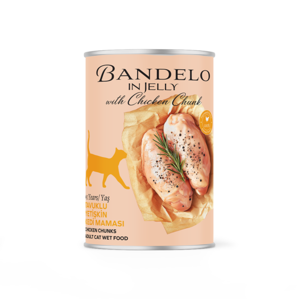 Bandelo Jöle İçinde Tavuklu Tam ve Dengeli  Yaş Yetişkin Kedi Maması